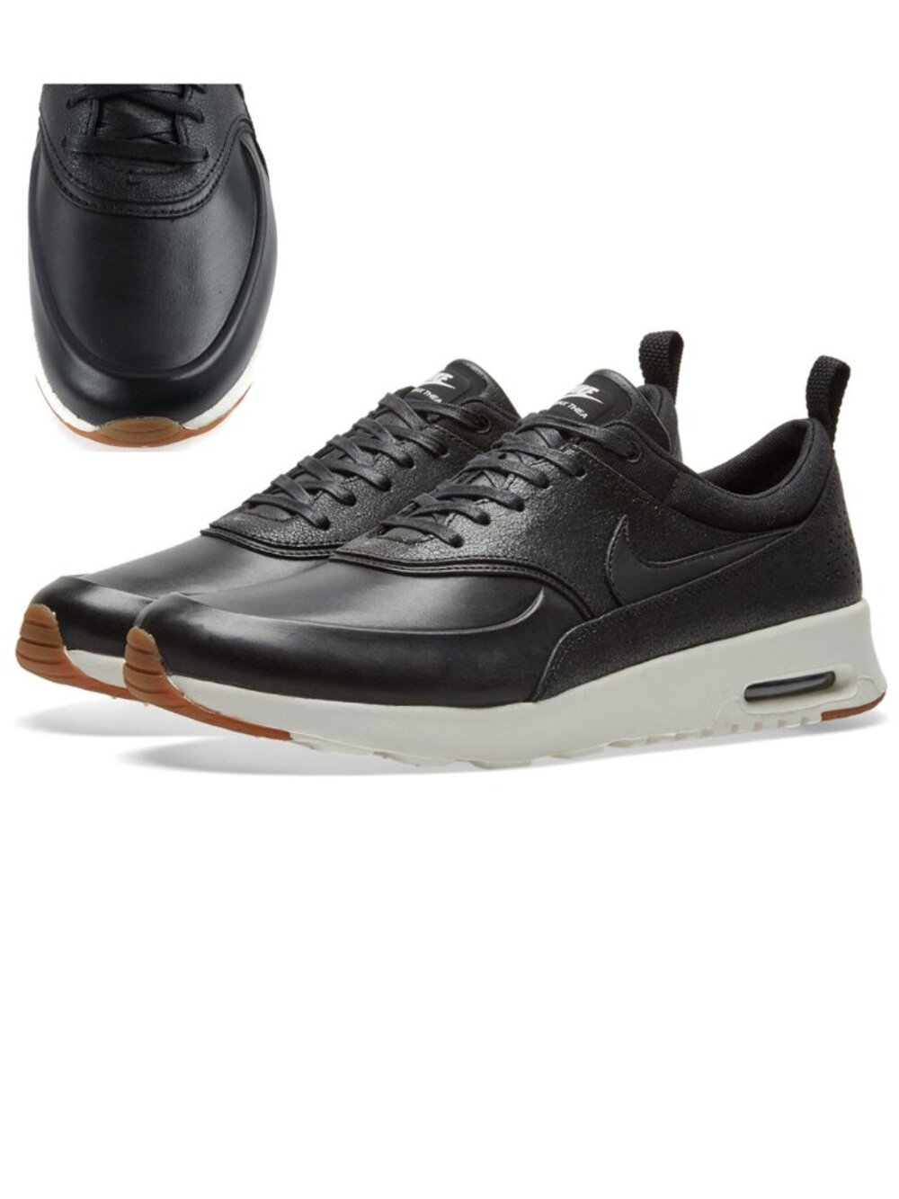 Nike Air Max Thea Premium Black White Sneakers Women's Size 8 616723-012